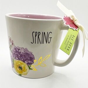 Rae Dunn Spring Floral Mug - Pink and Yellow